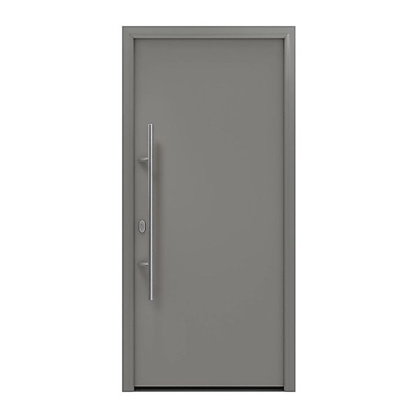 EcoStar Haustür Isopro IP 010 Graualuminium 110 cm x 210 cm DIN L günstig online kaufen
