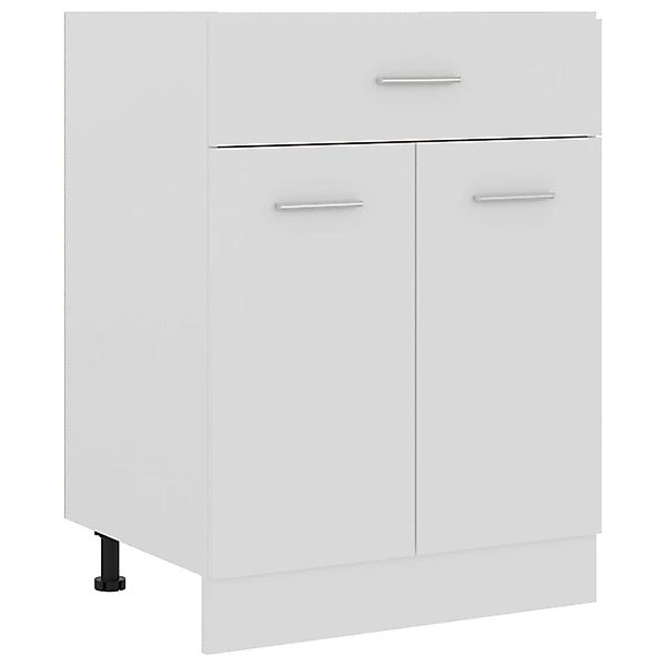 DOTMALL Stauraumschrank Schubunterschrank Lyon Weiß 60x46x81,5 günstig online kaufen