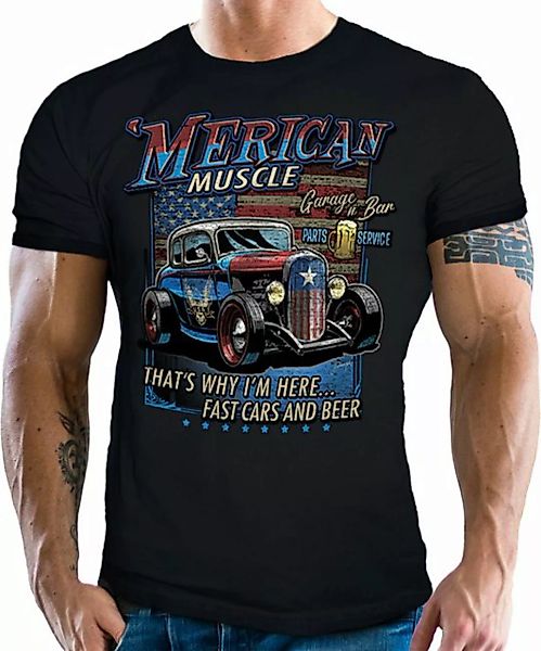 GASOLINE BANDIT® T-Shirt für Biker und Muscle Car Fans: American Muscle US- günstig online kaufen