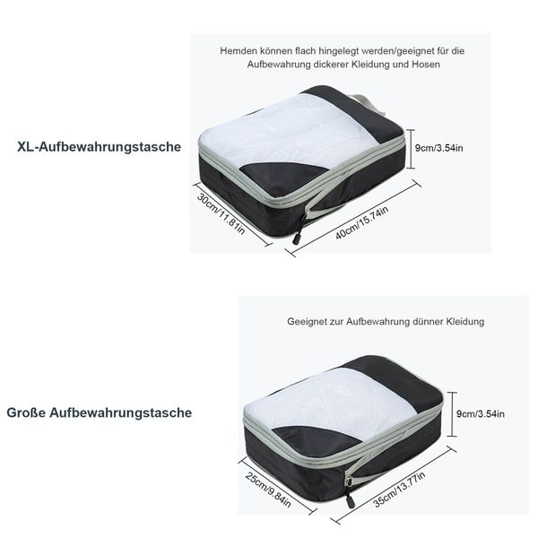 OKWISH Kofferorganizer Reise Kleidungstaschen Kleider Kompression günstig online kaufen