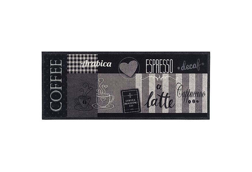 Pergamon Küchenläufer Küchenläufer Teppich Trendy Coffee Anthrazit, Rechtec günstig online kaufen