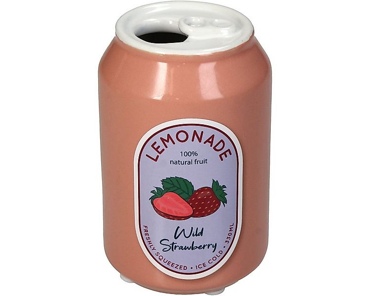 Kersten BV Dekovase Limonadendose Erdbeere (1 St), 7 x 7 x 11,3 cm günstig online kaufen