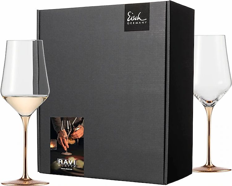 Eisch Germany Weißweinglas »RAVI GOLD, Made in Germany«, (Set, 2 tlg., 2 We günstig online kaufen
