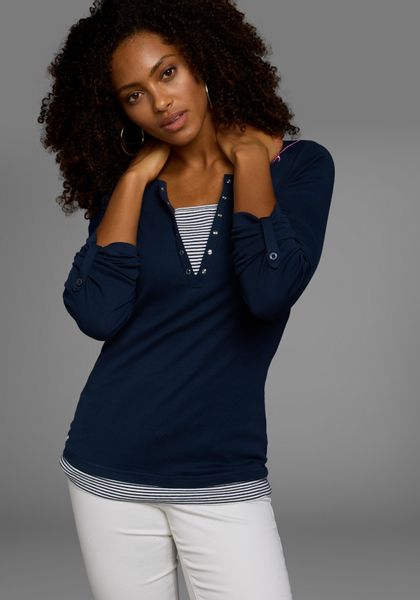 KangaROOS 2-in-1-Shirt Langarm, sehr figurbetont günstig online kaufen