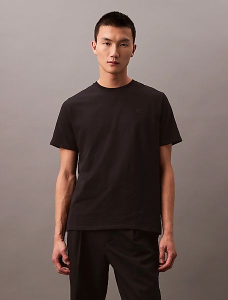 Calvin Klein Jeans T-Shirt "SS SMOOTH CTTN SOLID CREWNK TEE", mit Logo günstig online kaufen
