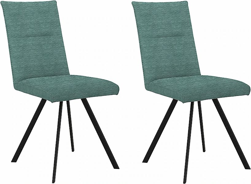 Home affaire 4-Fußstuhl "Sava" (Set) 2 Stk.Metallgestell günstig online kaufen