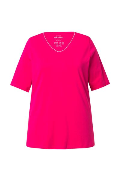 Ulla Popken T-Shirt Pima Cotton Shirt günstig online kaufen