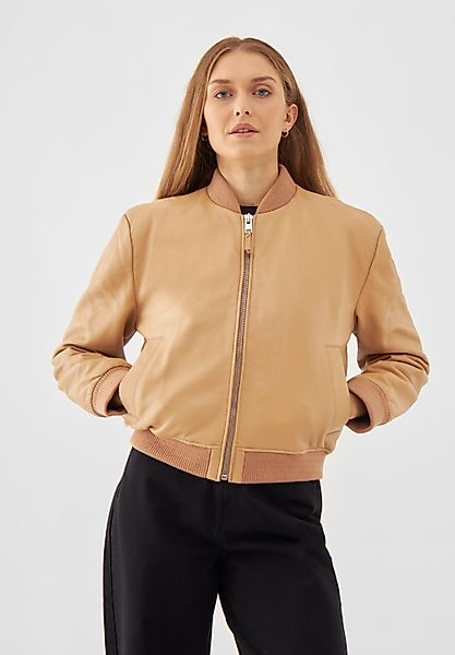 Bolongaro Trevor Lederjacke MINIMAL BOMBER Gerippter günstig online kaufen