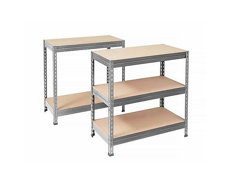 Office Marshal Schwerlastregal Grizzly, Erhältlich in 8 Größen, Standregal, günstig online kaufen