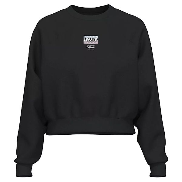 Levi's – Sweatshirt in Schwarz mit Grafiklogo und Rundhalsausschnitt günstig online kaufen
