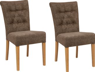 Home affaire Polsterstuhl "Queen" (Set) 4 Stk. Feinstruktur Esszimmerstuhl günstig online kaufen