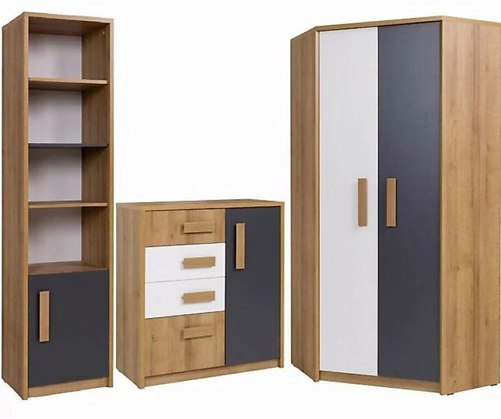 Marmex Möbel Mehrzweckschrank-Set Quatro Set G, (3-St) günstig online kaufen