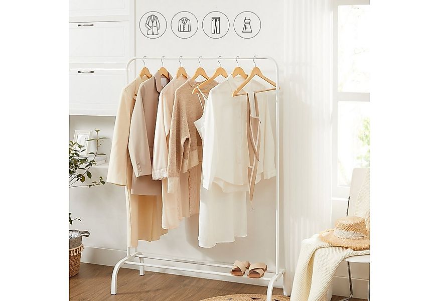 SONGMICS Kleiderbügel Bügel, (50-tlg), Bügel aus Massivholz, Einkerbungen, günstig online kaufen