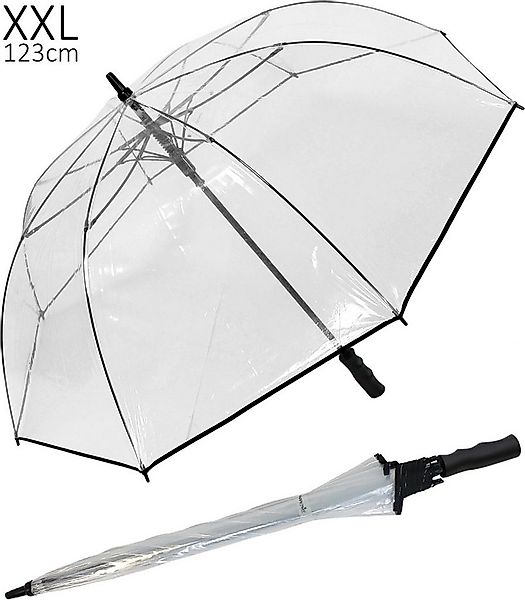 HAPPY RAIN Stockregenschirm XXL Golfschirm Automatik transparent extra gros günstig online kaufen