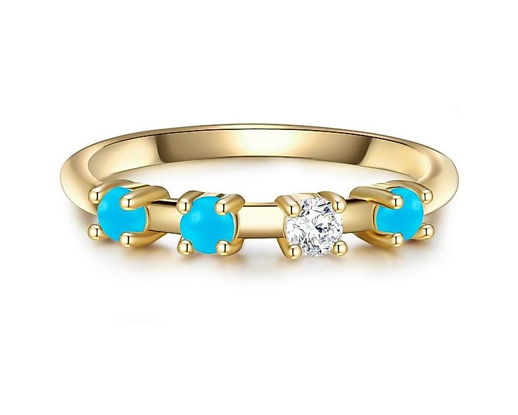 Glanzstücke München Silberring gelbgold, aus Sterling Silber günstig online kaufen