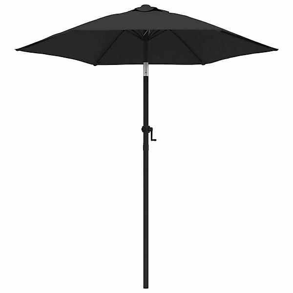 furnicato Sonnenschirm Schwarz 200 x 224 günstig online kaufen