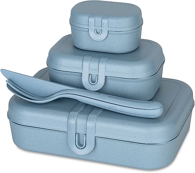 KOZIOL Lunchbox »+ Besteck-Set PASCAL READY«, (Set, 4 tlg.), CO² neutral, M günstig online kaufen