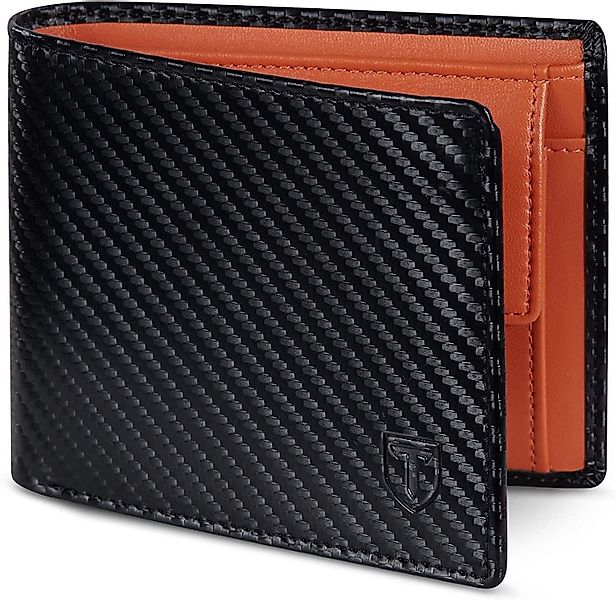 POPOLIC Geldbörse Herren Leder Brieftasche Triple günstig online kaufen