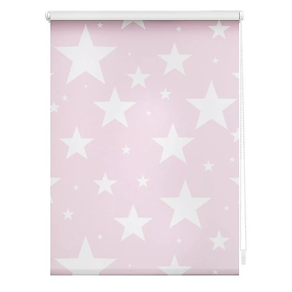 Verdunkelungsrollo Sterne rosa B/L: ca. 80x150 cm günstig online kaufen