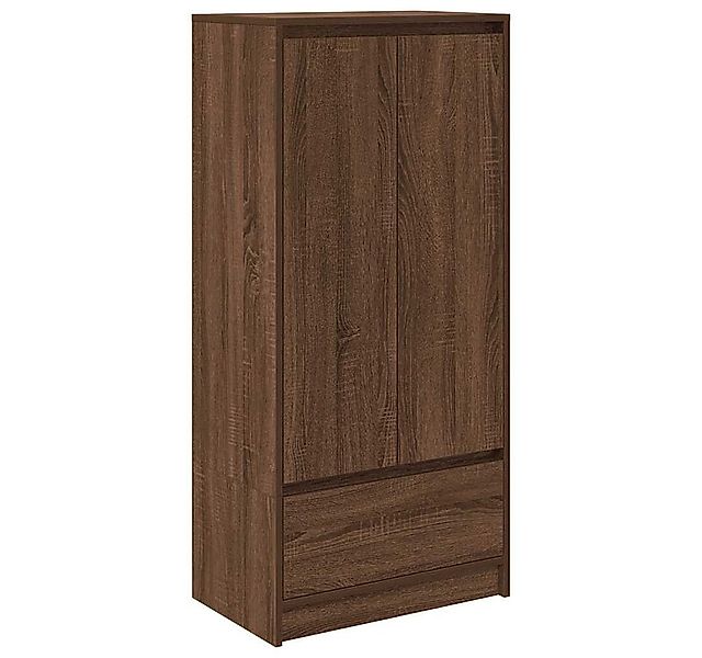 vidaXL Sideboard Schrank mit Schublade Braun Eichen-Optik 55,5x34x119,5 cm günstig online kaufen