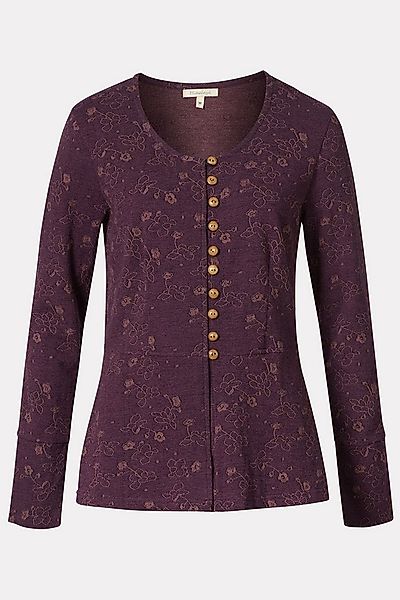 Himalaya Clothing Wolljacke Elegante Jacke Damen mit floralem Jacquardmuste günstig online kaufen