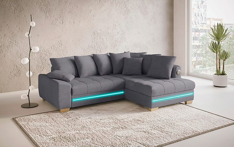 Mr. Couch Ecksofa "Nikita II, L-Form", RGB-LED, Bluetooth-Soundsystem, wahl günstig online kaufen