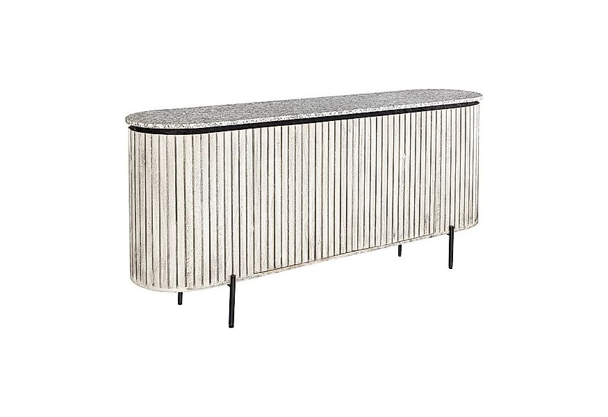 riess-ambiente Sideboard ADLON 170cm grau gebürstet / weiß - Mangoholz, Mar günstig online kaufen