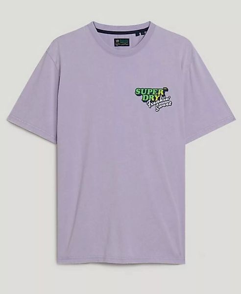 Superdry T-Shirt NEON TRAVEL CHEST LOOSE TEE Light Lavender Purple günstig online kaufen