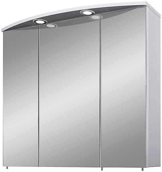 Schildmeyer Spiegelschrank "Verona", Breite 70 cm, 3-türig, 2 LED-Einbaustr günstig online kaufen