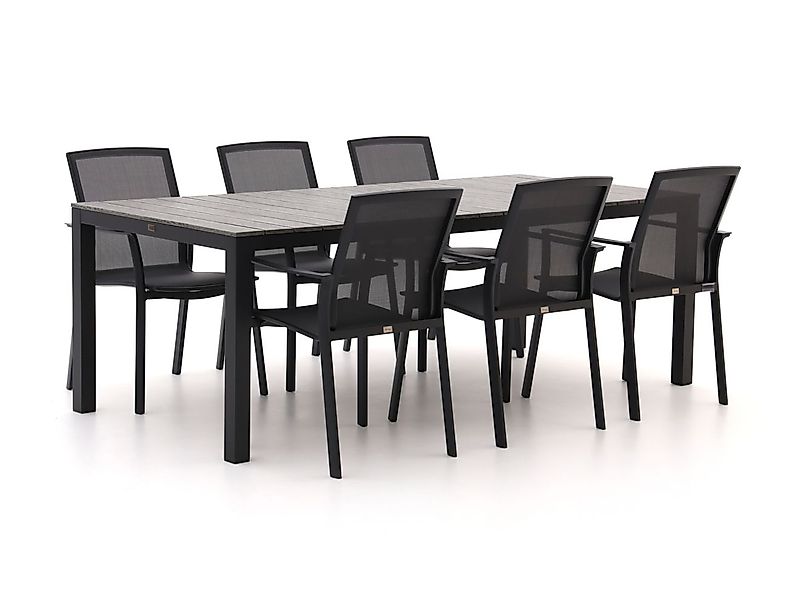 Bellagio Dranera/Fidenza 220 cm Gartenmöbel-Set 7-teilig stapelbar günstig online kaufen