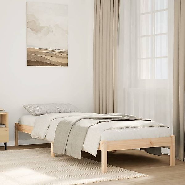 vidaXL Bett, Massivholzbett Extra Lang ohne günstig online kaufen