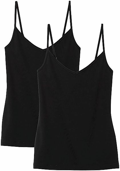 CALIDA Spaghettitop "Benefit Women", (2er Pack), V-Ausschnitt, Single Jerse günstig online kaufen