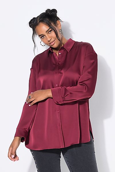 Studio Untold Hemdbluse Hemdbluse oversized Satin günstig online kaufen