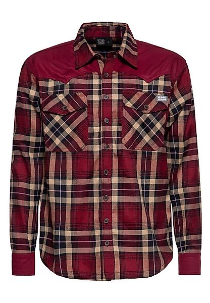 KingKerosin Langarmhemd im Western-Stil günstig online kaufen