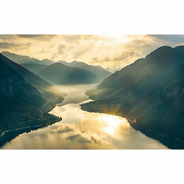 Vlies Fototapete Gold Mountains 400x250 cm günstig online kaufen