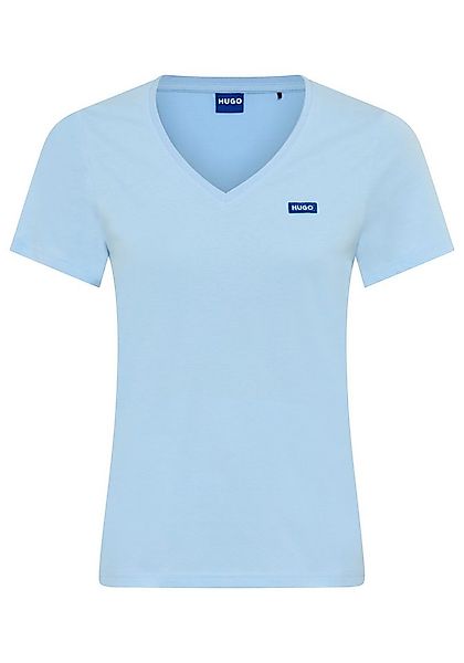 HUGO Blue T-Shirt Classic V mit Logo, V-Ausschnitt günstig online kaufen