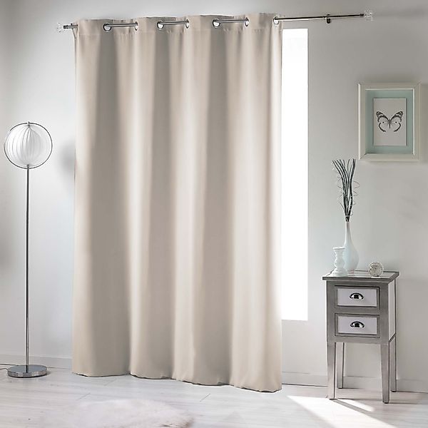 dynamic24 Vorhang (1 St), Ösen, blickdicht, Taupe blickdicht 135x240cm Gard günstig online kaufen