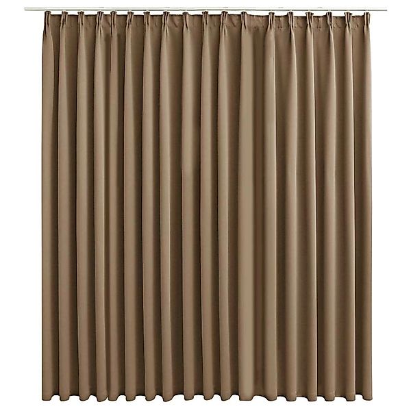 vidaXL Verdunkelungsvorhang mit Haken Taupe 290 x 245 cm 134441 günstig online kaufen