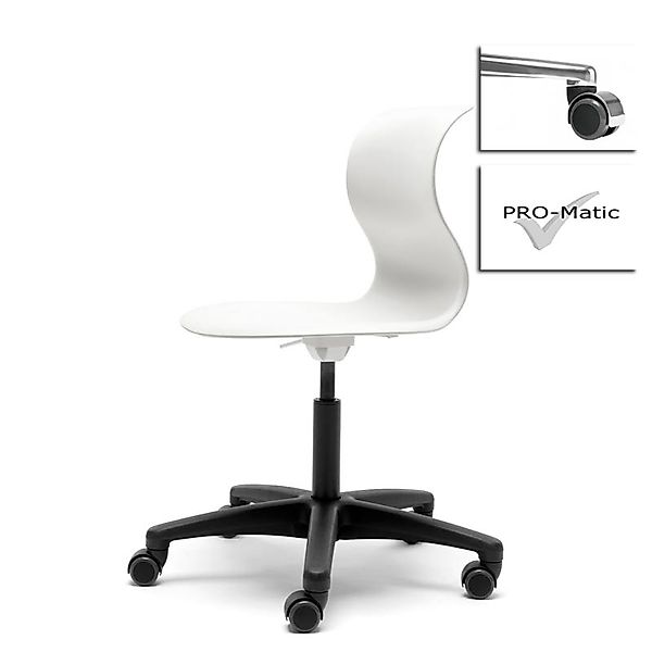 Kinderstuhl Pro 5 schneeweiß Polyamid Weich mit Chrom Abdeckung (für harte günstig online kaufen