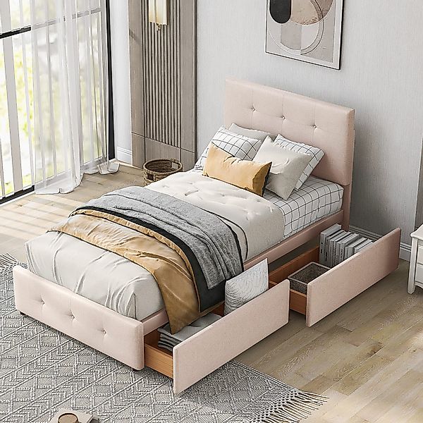 STILVORA Polsterbett 90x200 Kinderbett mit Matratze,Jugendbett günstig online kaufen