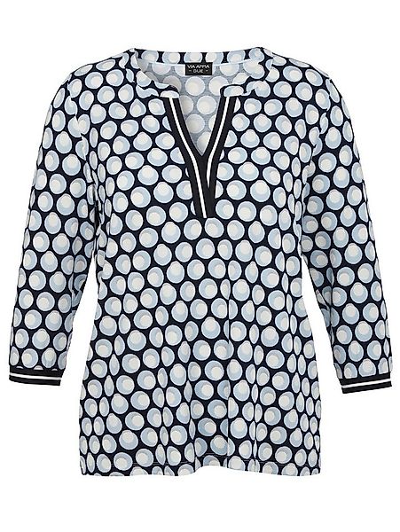 VIA APPIA T-Shirt T-Shirt V-Ausschnitt 3/4 Arm Druck günstig online kaufen