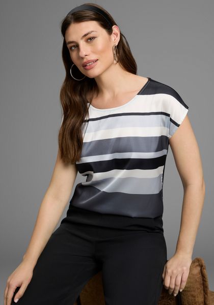 Laura Scott Shirtbluse in modischem Streifen-Design günstig online kaufen