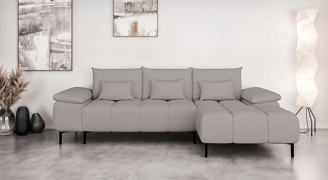 INOSIGN Ecksofa "DROMARA Schlafsofa mit Bettkasten, Maße: B/T/H 277/141/91 günstig online kaufen