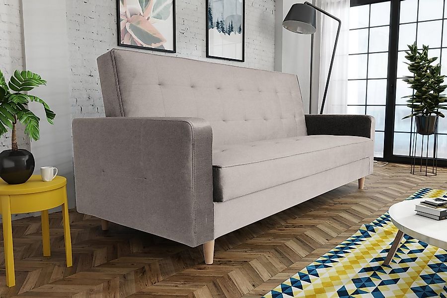 Beautysofa Schlafsofa Bamako, Sofa mit Schlaffunktion und Bettkasten, Polst günstig online kaufen