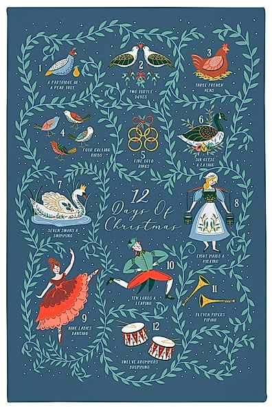 Ulster Weavers Geschirrtuch 12 Days of Christmas, (1-tlg., 1-teilig), 100% günstig online kaufen