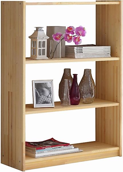 Ticaa Standregal Standregal Bücherregal Kiefer Natur H111cm, Massives Quali günstig online kaufen