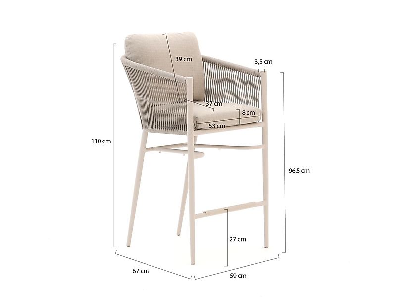 Bellagio Mineo Barhocker Outdoor günstig online kaufen