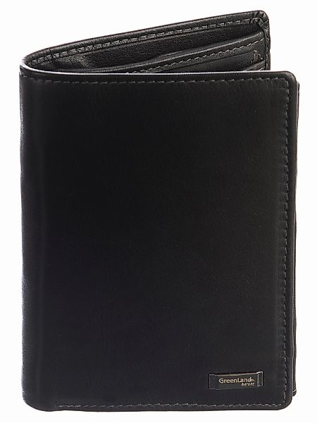GreenLand Nature Geldbörse Black Nappa, mit günstig online kaufen
