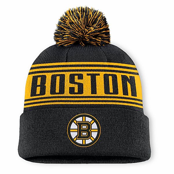 Fanatics Bommelmütze "Fanatics Mütze Boston Bruins A/ Beanie Cuff W/Pom" günstig online kaufen