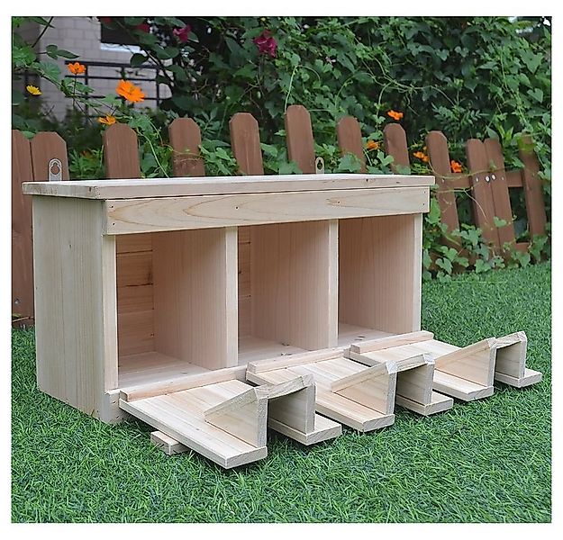 Mucola Nistkasten Nistkasten Vogelhaus 3 Nistkammern Spatzenvilla Holz Sper günstig online kaufen